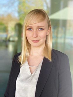 Portrait of a young blond woman