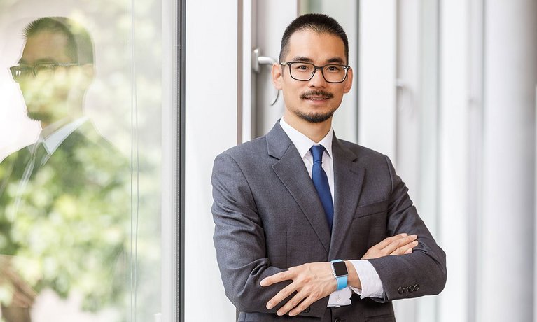Professor Jingui Xie smiling.